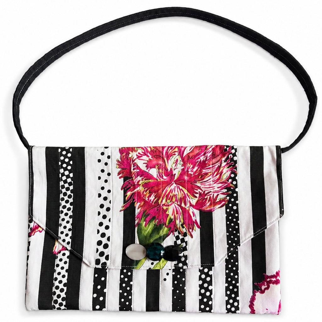 Black & White Vintage Fabric Bag